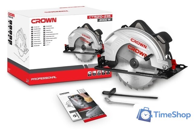 Дисковая (циркулярная) пила Crown CT15210-235 - Изображение №3 — Интернет-магазин Time-Shop