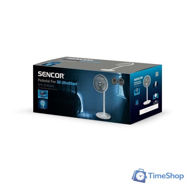 Вентилятор Sencor SFN 2540WH - Изображение №6 — Интернет-магазин Time-Shop