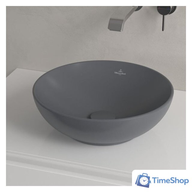 Умывальник Villeroy & Boch Loop&Friends Graphite 4A4501I4 - Изображение №3 — Интернет-магазин Time-Shop