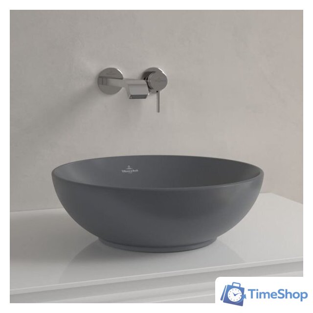 Умывальник Villeroy & Boch Loop&Friends Graphite 4A4501I4 - Изображение №6 — Интернет-магазин Time-Shop