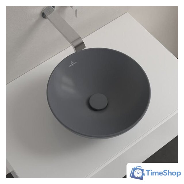 Умывальник Villeroy & Boch Loop&Friends Graphite 4A4501I4 - Изображение №4 — Интернет-магазин Time-Shop