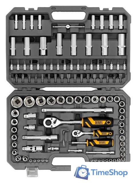 Универсальный набор инструментов Denzel 15814 (109 предметов) - Изображение №2 — Интернет-магазин Time-Shop