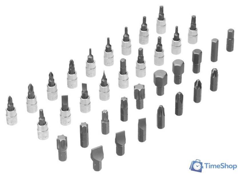 Универсальный набор инструментов Denzel 15814 (109 предметов) - Изображение №9 — Интернет-магазин Time-Shop