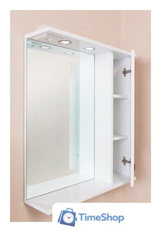  Onika Шкаф с зеркалом Балтика 67.02 правый (белый) [206704] - Изображение №3 — Интернет-магазин Time-Shop