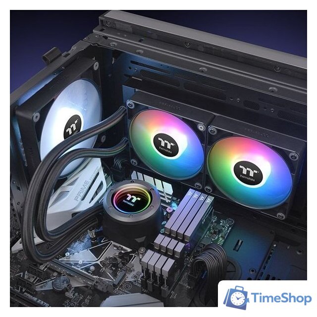 Система жидкостного охлаждения для процессора Thermaltake TH240 V2 ARGB CL-W361-PL12SW-A - Изображение №5 — Интернет-магазин Time-Shop
