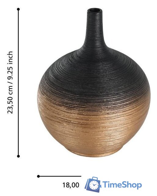 Ваза Eglo Saryksu 421414 (керамика, черный/золото) - Изображение №5 — Интернет-магазин Time-Shop