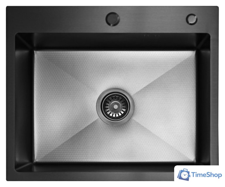 Кухонная мойка Blantek FS-5848HN Honeycomb Nano black ECO (+501F40-B) - Изображение №1 — Интернет-магазин Time-Shop