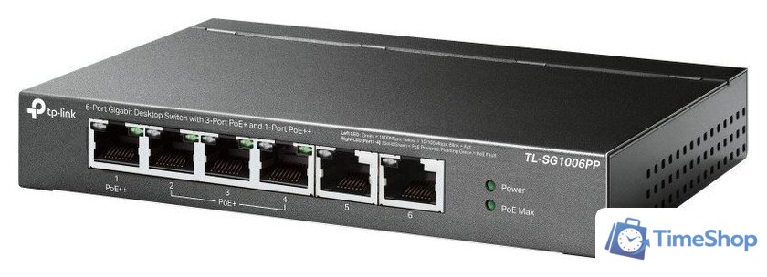 Неуправляемый коммутатор TP-Link TL-SG1006PP V1 - Изображение №2 — Интернет-магазин Time-Shop