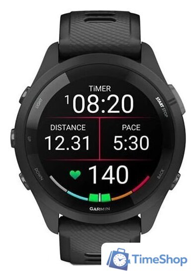 Умные часы Garmin Forerunner 265 (черный/пудрово-серый) - Изображение №2 — Интернет-магазин Time-Shop