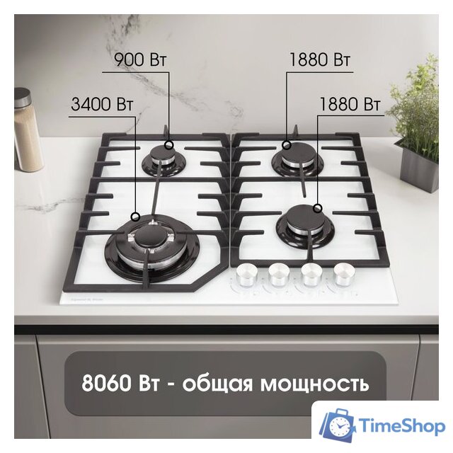 Варочная панель Zigmund & Shtain M 32.6 W - Изображение №3 — Интернет-магазин Time-Shop