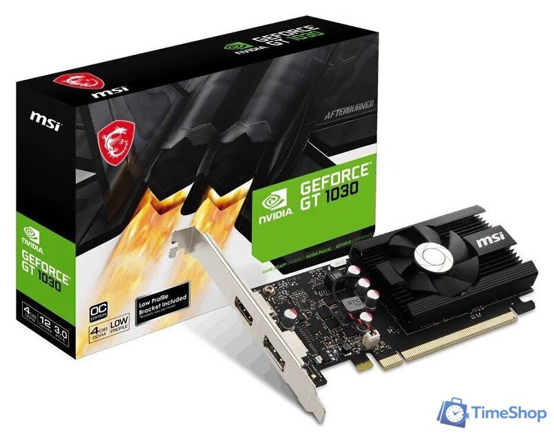 Видеокарта MSI GeForce GT 1030 4GD4 LP OC - Изображение №5 — Интернет-магазин Time-Shop