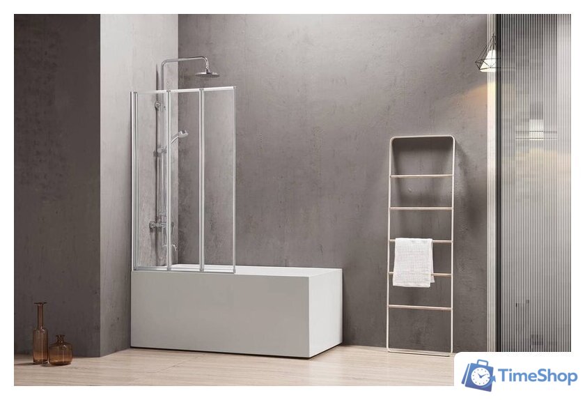 Стеклянная шторка для ванны Adema NFС-643 (прозрачное стекло) - Изображение №1 — Интернет-магазин Time-Shop