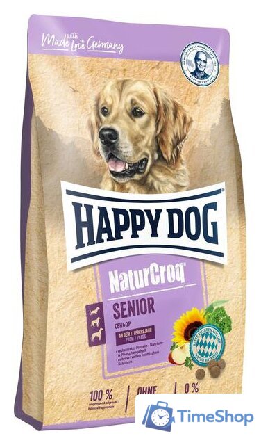 Сухой корм для собак Happy Dog NaturCroq Senior 15 кг - Изображение №1 — Интернет-магазин Time-Shop