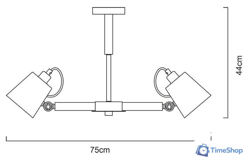 Люстра средней высоты Arte Lamp Oscar A7141PL-5WH - Изображение №5 — Интернет-магазин Time-Shop