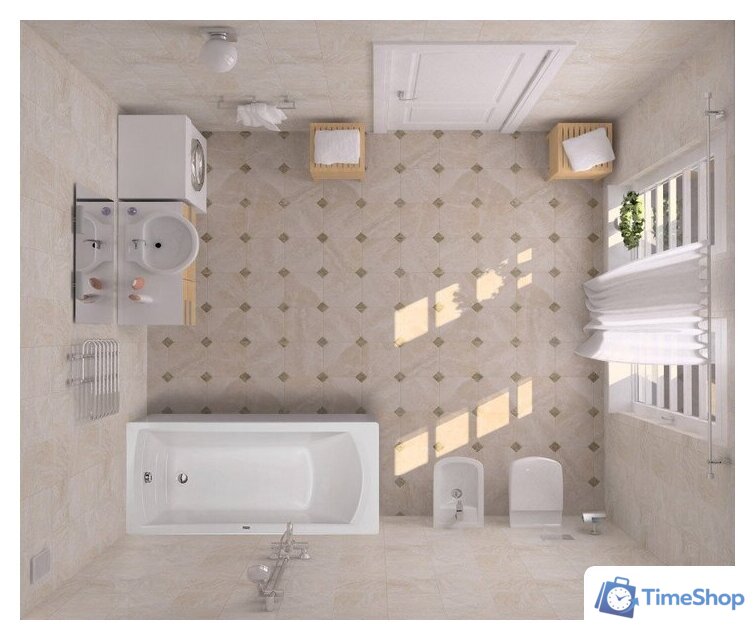 Ванна Santek Монако 150x70 1WH111976 (с каркасом и экраном) - Изображение №5 — Интернет-магазин Time-Shop