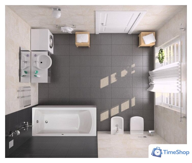 Ванна Santek Монако 150x70 1WH111976 (с каркасом и экраном) - Изображение №4 — Интернет-магазин Time-Shop