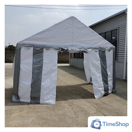 Тент-шатер Sundays Party 4x2 м (белый/серый) - Изображение №1 — Интернет-магазин Time-Shop