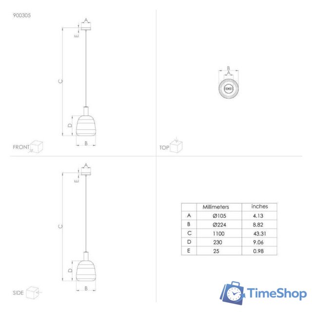 Подвесная люстра Eglo Manzanares 900305 - Изображение №5 — Интернет-магазин Time-Shop