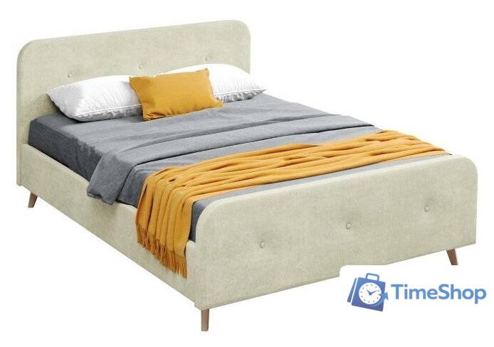 Кровать Мебельград Сиерра с ортопедическим основанием 90x200 (торонто светло-бежевый) - Изображение №1 — Интернет-магазин Time-Shop