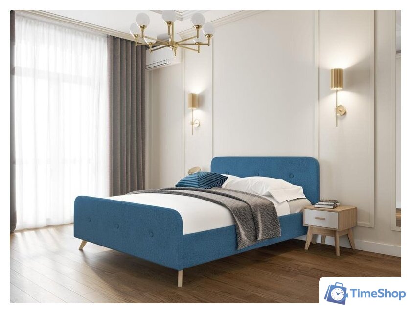 Кровать Мебельград Сиерра с ортопедическим основанием 90x200 (торонто светло-бежевый) - Изображение №3 — Интернет-магазин Time-Shop