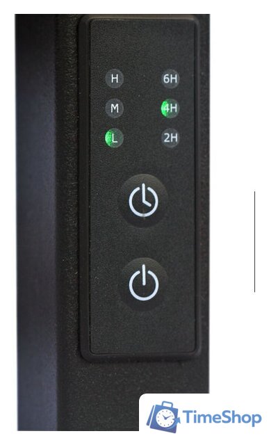 Полотенцесушитель Granula Квадро Вертикаль 15х120 (терморегулятор с таймером, черный) - Изображение №2 — Интернет-магазин Time-Shop