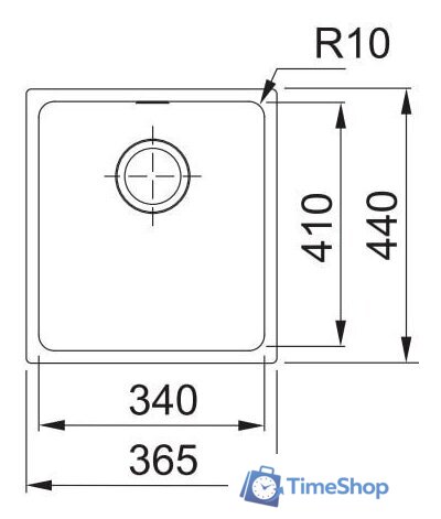 Кухонная мойка Franke Sirius SID 110-34 144.0603.819 (серый) - Изображение №1 — Интернет-магазин Time-Shop