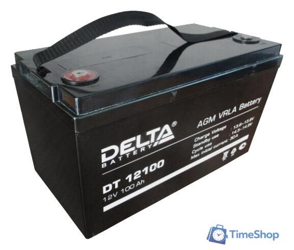Аккумулятор для ИБП Delta DT 12100 (12В/100 А·ч) - Изображение №1 — Интернет-магазин Time-Shop