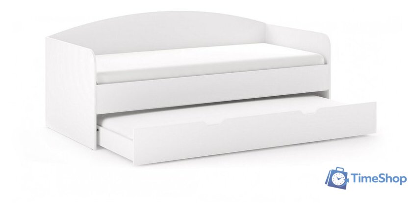Кровать с выдвижным спальным местом Сонум Martin 90x200 (белый) - Изображение №2 — Интернет-магазин Time-Shop