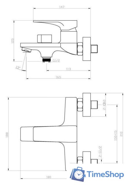 Смеситель AV Engineering AVDAR3-51003 - Изображение №6 — Интернет-магазин Time-Shop
