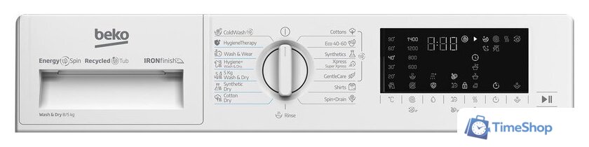 Стирально-сушильная машина BEKO B5DBT68547W - Изображение №4 — Интернет-магазин Time-Shop
