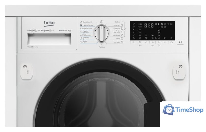 Стирально-сушильная машина BEKO B5DBT68547W - Изображение №2 — Интернет-магазин Time-Shop