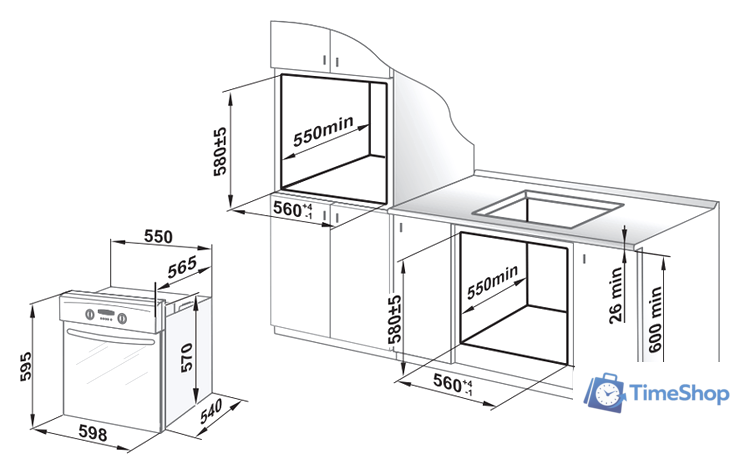 Электрический духовой шкаф GEFEST ДА 602-02 Н1 - Изображение №2 — Интернет-магазин Time-Shop