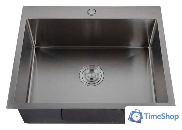 Кухонная мойка GranFest Metal нержавеющая сталь AISI 304 PVD GF-6045 Графит (с сифоном) - Изображение №1 — Интернет-магазин Time-Shop