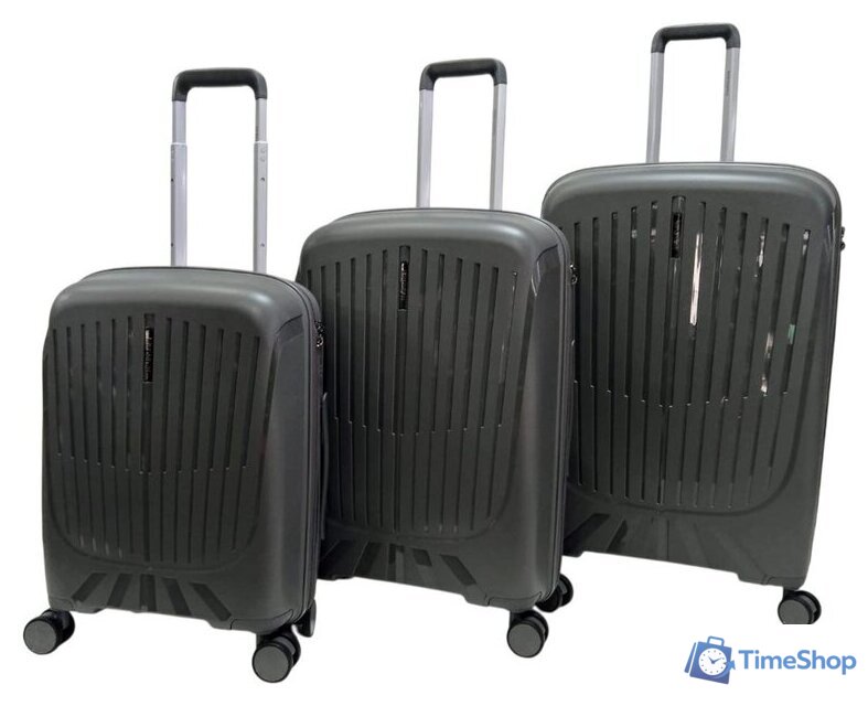 Чемодан-спиннер Mironpan 23107 (L, темно-серый) - Изображение №6 — Интернет-магазин Time-Shop