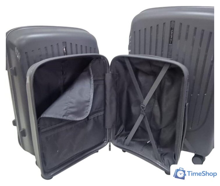 Чемодан-спиннер Mironpan 23107 (L, темно-серый) - Изображение №5 — Интернет-магазин Time-Shop