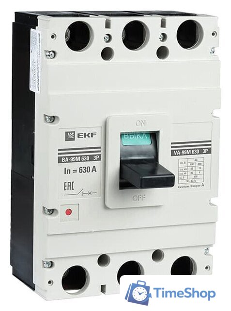 Выключатель автоматический EKF PROxima ВА-99М 630630А 3P 50кА mccb99-630-630m - Изображение №1 — Интернет-магазин Time-Shop
