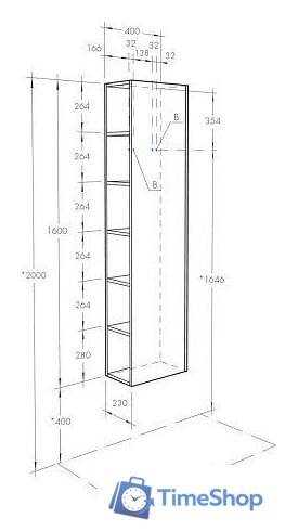  Акватон Шкаф-пенал Сканди 1A253403SD010 - Изображение №5 — Интернет-магазин Time-Shop