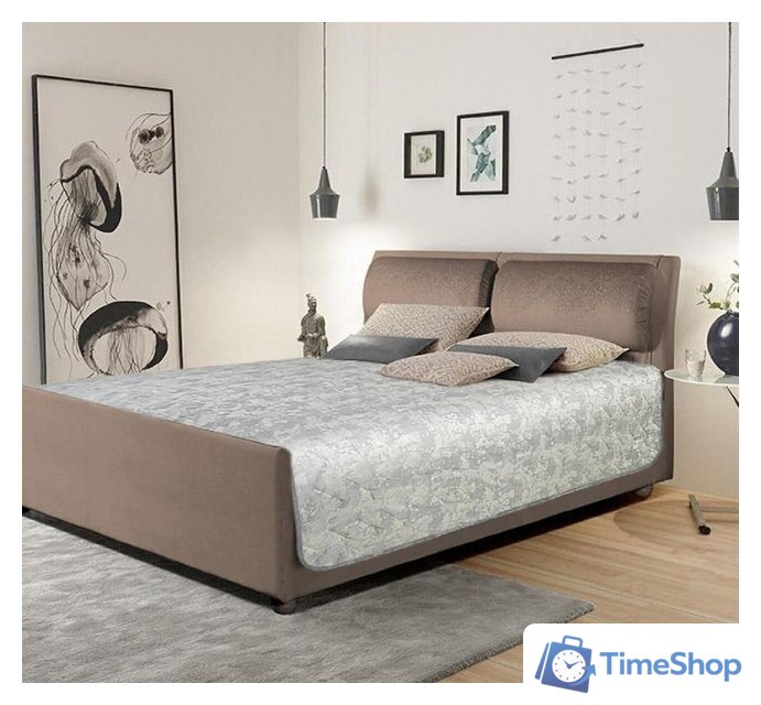 Покрывало Nivasan Мрамор P.MR 210-19 (210x240, серый) - Изображение №2 — Интернет-магазин Time-Shop