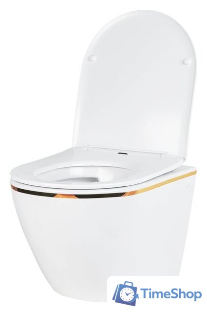 Унитаз подвесной Roxen Antares Gold в комплекте с инсталляцией StounFix Dual Fresh 6 в 1 968092 (кнопка: золото глянцевое ) - Изображение №7 — Интернет-магазин Time-Shop