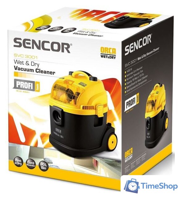 Пылесос Sencor SVC 3001 ORCA - Изображение №2 — Интернет-магазин Time-Shop