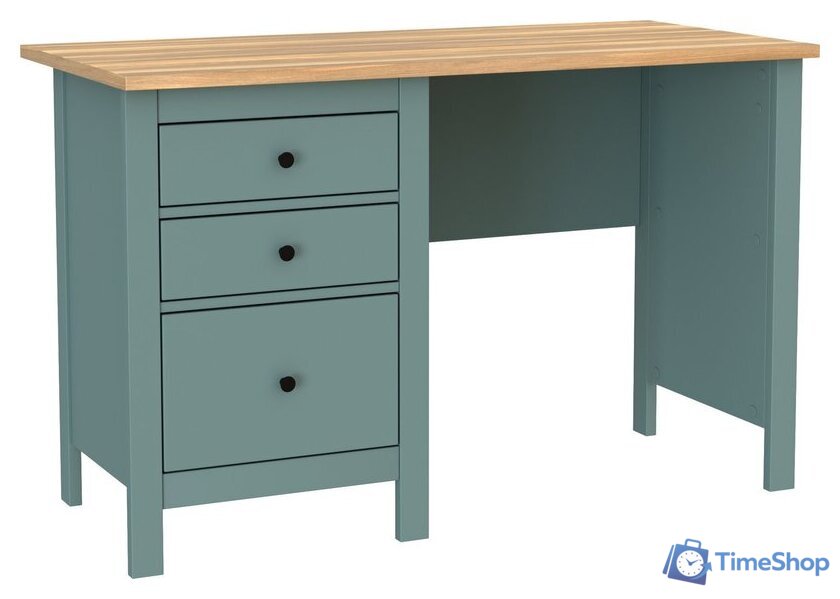 Офисный стол Mio Tesoro Сага 120x56 2.08.06.160.16 (темно-бирюзовый/ясень) - Изображение №1 — Интернет-магазин Time-Shop