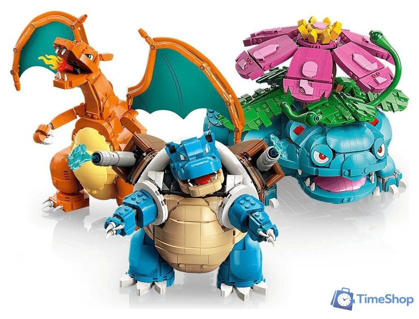 Конструктор LEGO Pokemon 72153 Венузавр, Чаризард и Бластойз - Изображение №4 — Интернет-магазин Time-Shop