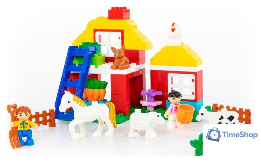 Конструктор Полесье 77592 Весёлая ферма - Изображение №5 — Интернет-магазин Time-Shop