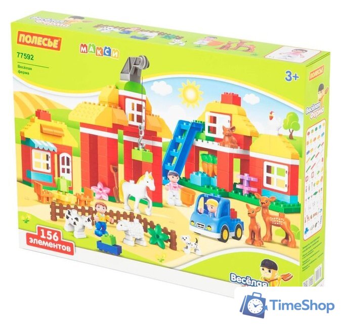 Конструктор Полесье 77592 Весёлая ферма - Изображение №1 — Интернет-магазин Time-Shop