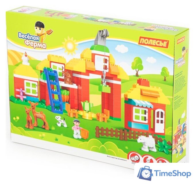 Конструктор Полесье 77592 Весёлая ферма - Изображение №2 — Интернет-магазин Time-Shop