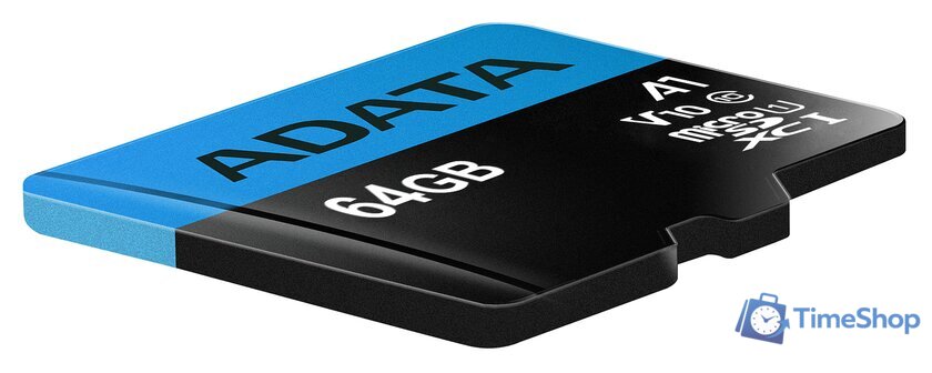Карта памяти ADATA Premier AUSDX64GUICL10A1-RA1 microSDXC 64GB (с адаптером) - Изображение №3 — Интернет-магазин Time-Shop