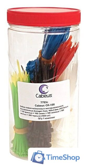 Стяжка для кабеля Cabeus CK-100 (1000 шт) - Изображение №1 — Интернет-магазин Time-Shop