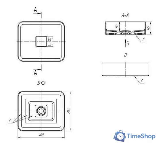 Умывальник MyJoys Joy 46 - Изображение №4 — Интернет-магазин Time-Shop