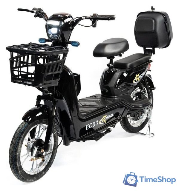 Электроскутер NOVA EC03 (чёрный, без цепи) - Изображение №1 — Интернет-магазин Time-Shop