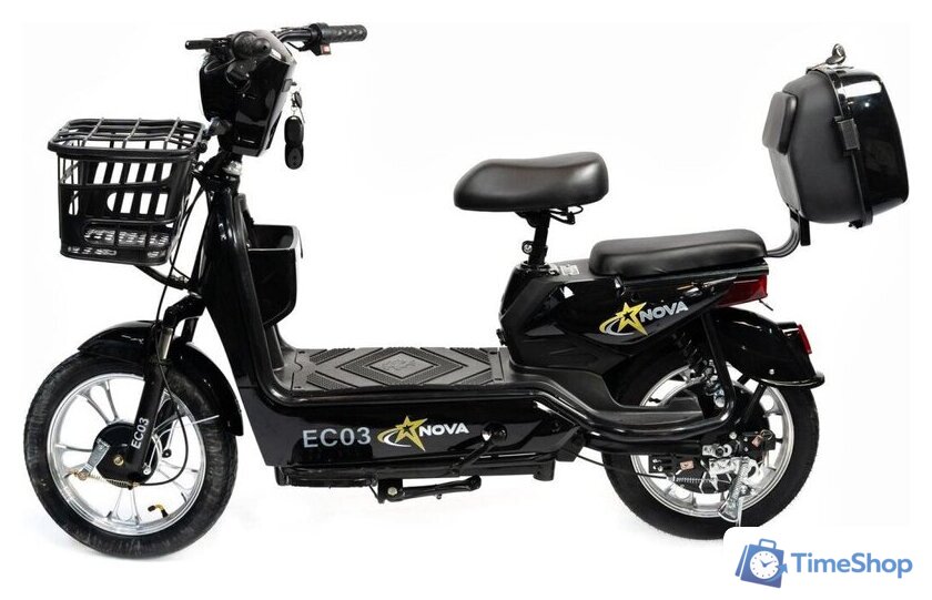 Электроскутер NOVA EC03 (чёрный, без цепи) - Изображение №5 — Интернет-магазин Time-Shop